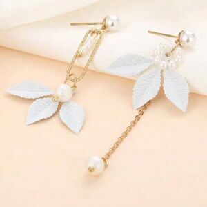 Bohemian leaf drop earrings N362